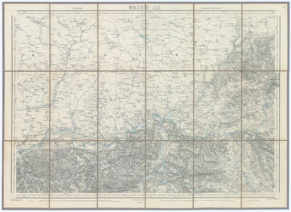 Topographische Karte der Schweiz