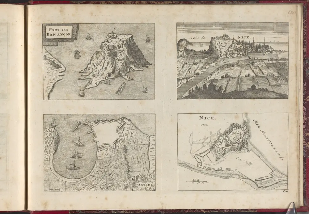 Les costes de France, sur locean & sur la mer Mediterrane ́e &c. avec leurs fortifications :