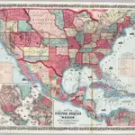 Map of the United States and Mexico