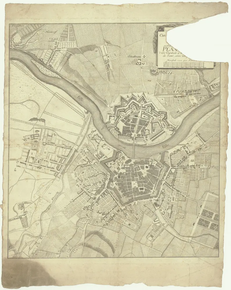 [Plan von der churfürstl. saechsischen Residenz Dresden]