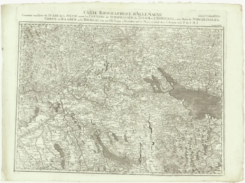 Carte topographique d'Allemagne