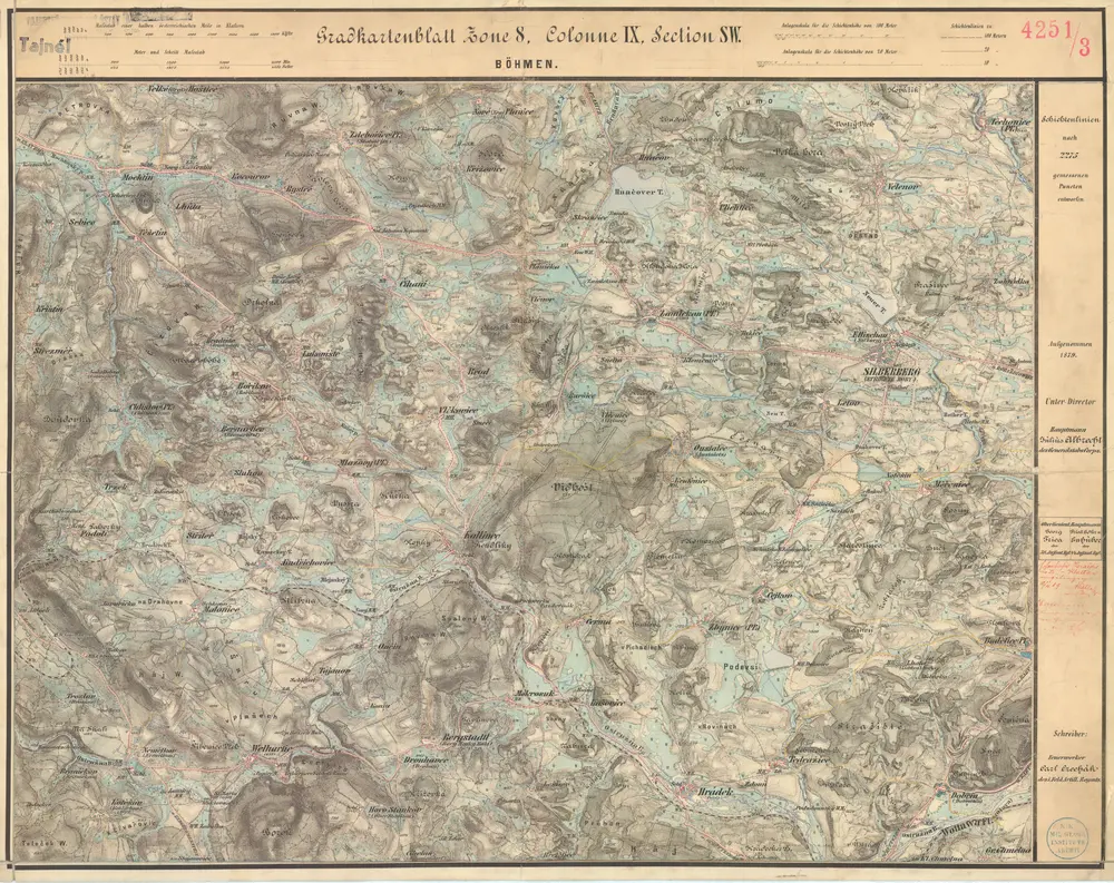 III. vojenské mapování - 1 : 25 000, mapový list 4251_3