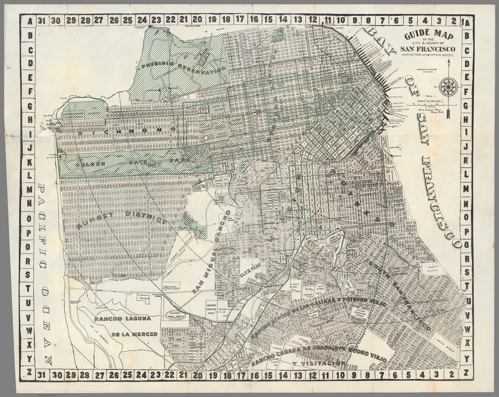 Guide map of the city & county of  San Francisco