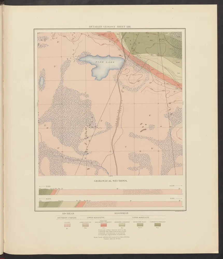 Atlas to accompany monograph XXVIII on the Marquette iron-bearing district of Michigan