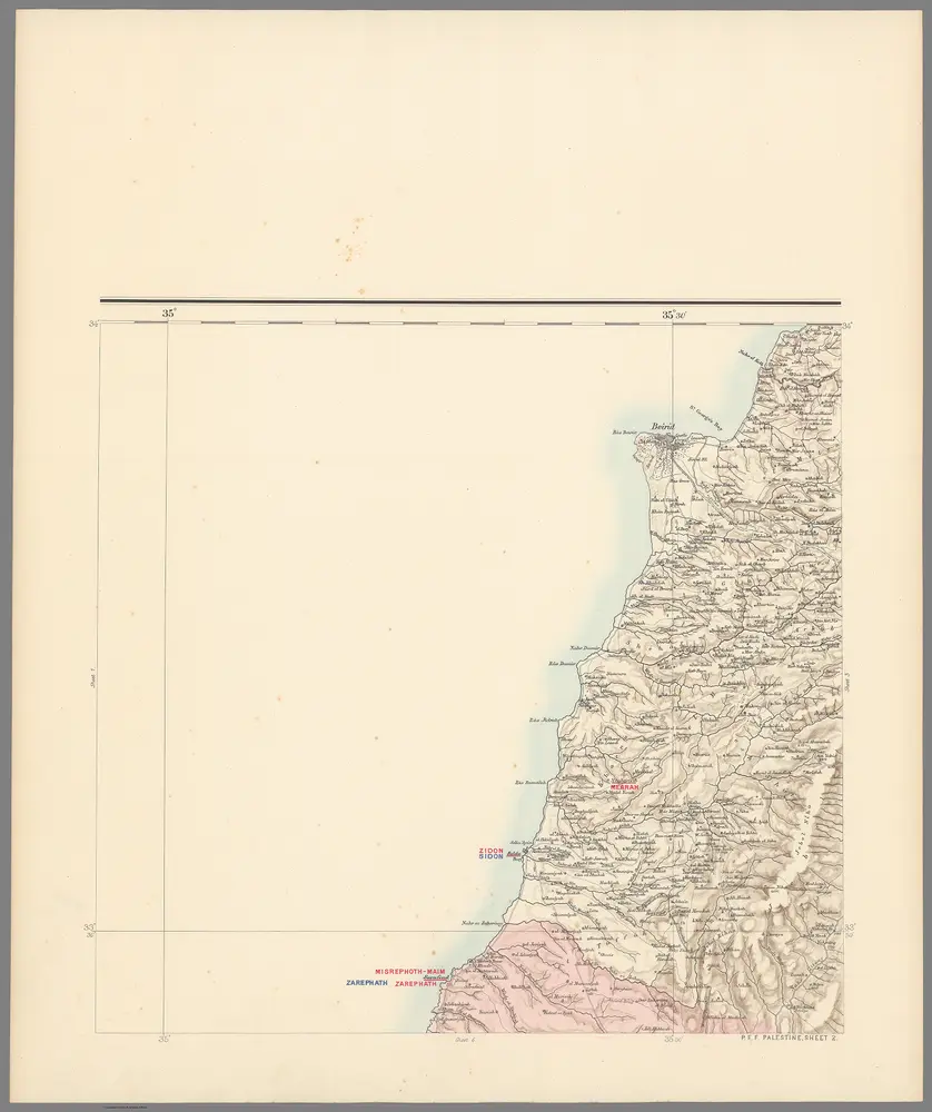 P.E.F. Palestine, sheet 2. Zidon