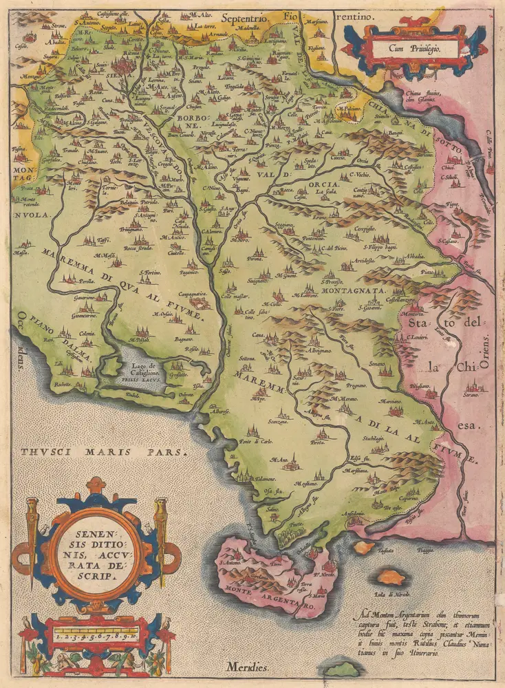 Senensis Ditionis, Accurata Descrip. [Karte], in: Theatrum orbis terrarum, S. 226.