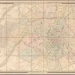 Plan Geometral De Paris et De Ses Agrandissements