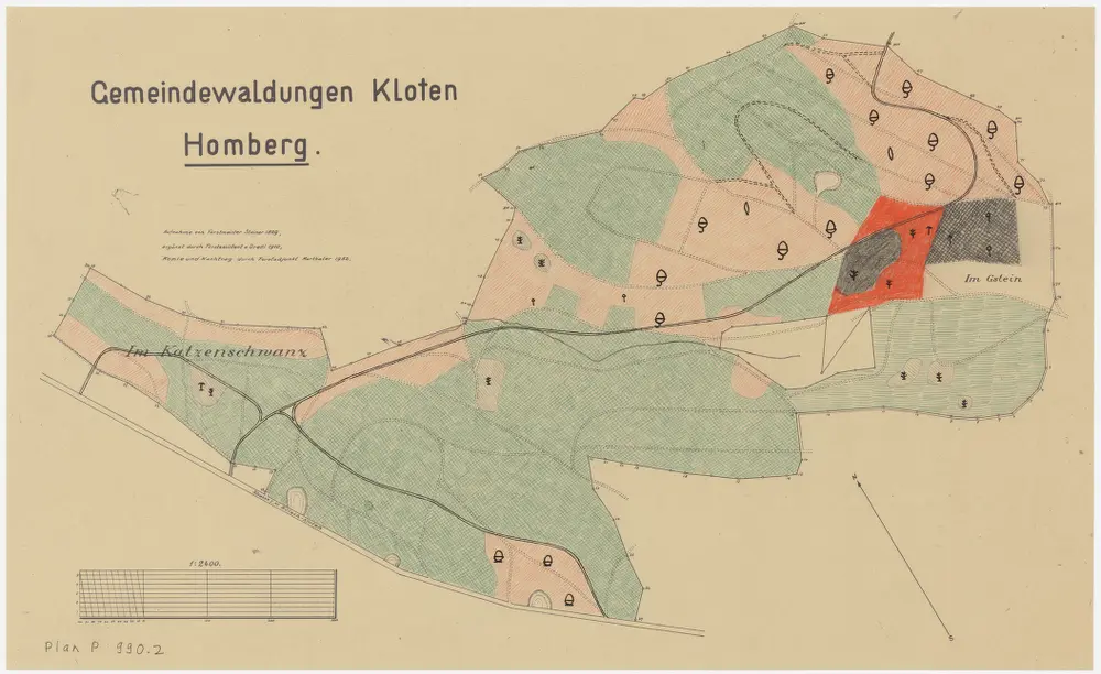 Kloten: Gemeindewaldungen: Homberg; Grundriss