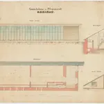 Pflegeanstalt Rheinau: Gewächshaus; Ansichten, Grundriss und Querschnitt