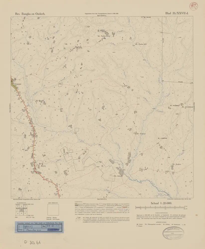 [Airgegas] / opgenomen door den Topografischen Dienst in 1931-1933