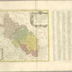 mapa z atlasu "Atlas Silesiae id est Dvcatvs Silesiae Generaliter Quatuor Mappis nec non specialiter XVI Mappis tot Principatvs repraesentatibvs geographice exhibitvs Addita Praefatione qua de Historia huius Atlantis agitvr"