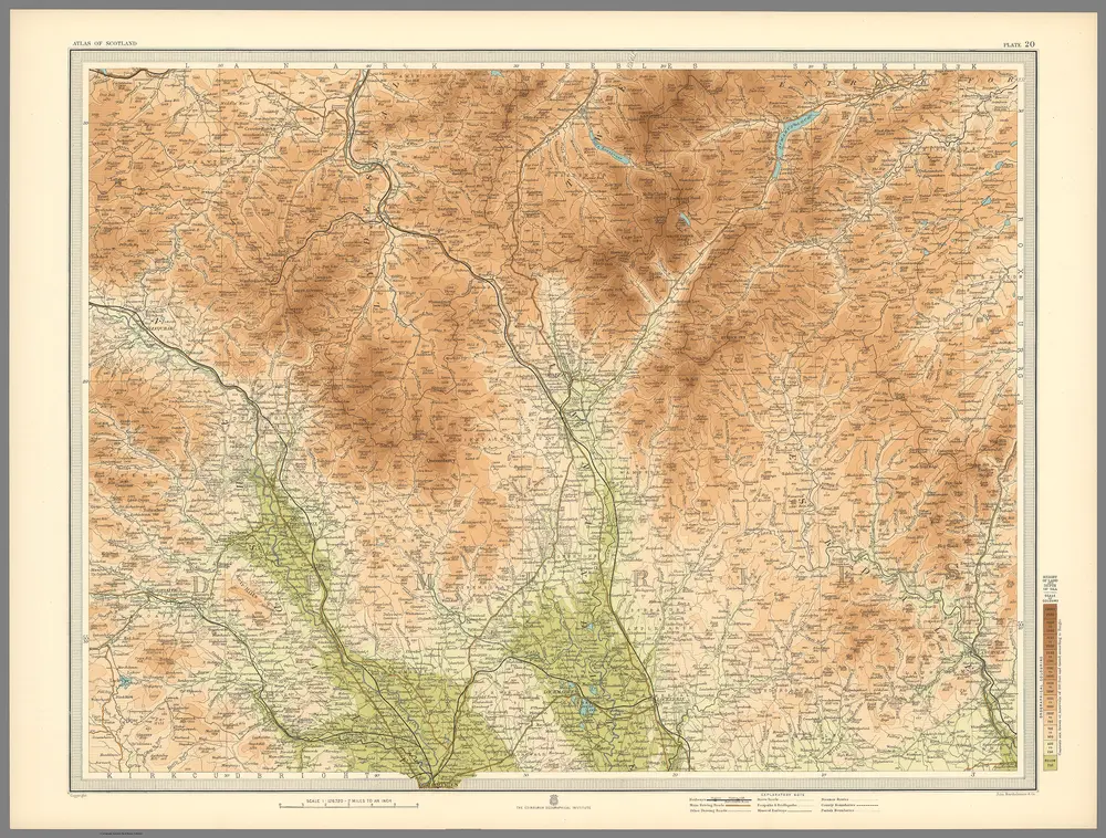 Plate 20.  Section-Map Moffat.