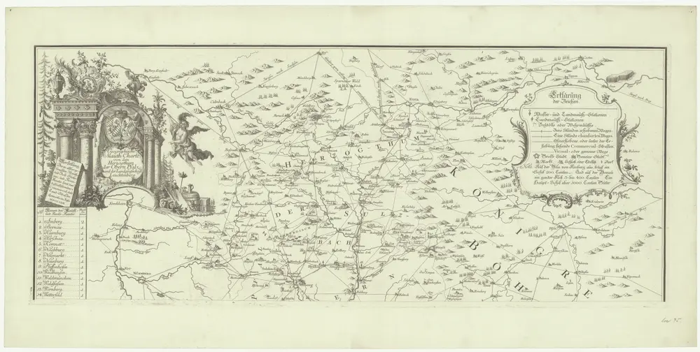 Geographische Mauth-Charte von dem Herzogthum der Ober-Pfalz und der Landgrafschaft Leuchtenberg