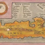 Insular. Aliquot Aegaei Maris Antiqua Descrip.[:] [Samus., Ionica.] [Karte], in: Theatrum orbis terrarum, S. 419.