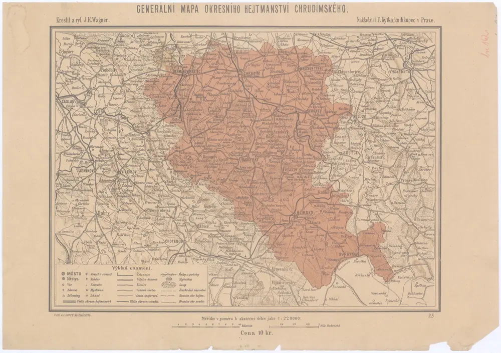 Generální mapa okresního hejtmanství Chrudímského