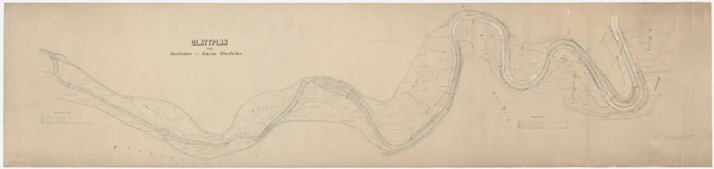 Bülach, Hochfelden, Glattfelden: Glatt vom Zieglenwehr bis zum Brunnenwiesenwehr; Situationsplan