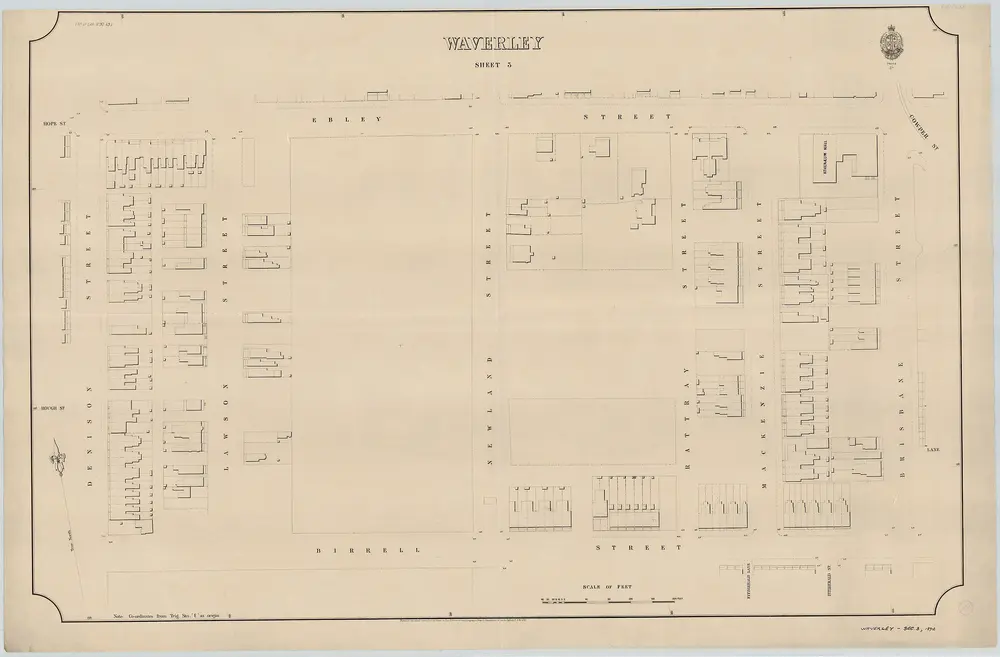 Waverley, Sheet 3, 1892