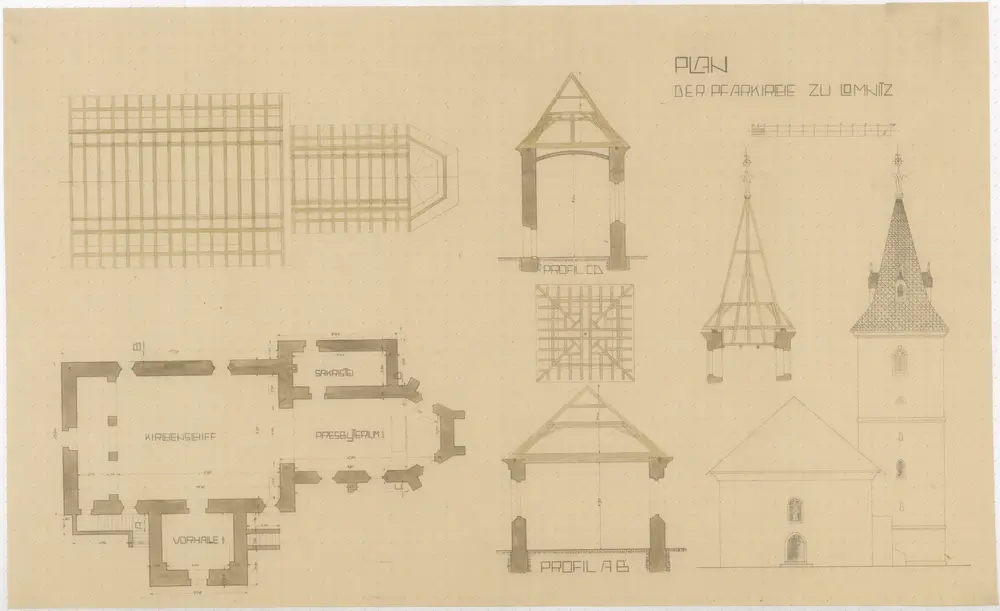 Plán lomnického kostela 1