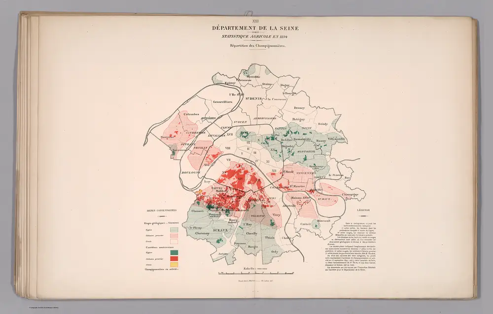 Statistique agricole en 1894 : Repartition des champignonnieres