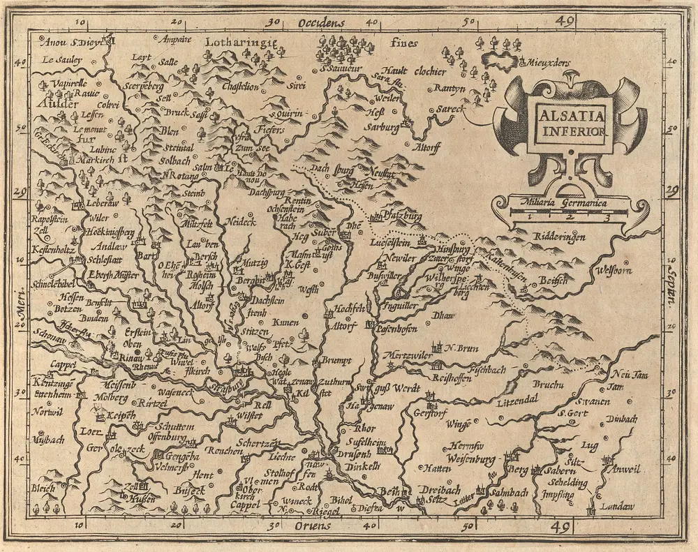 Alsatia Inferior [Karte], in: Atlas Minor, S. 428.