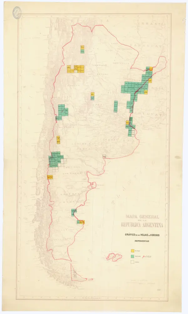 Mapa general de la Republica Argentina