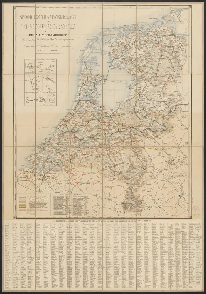 Spoor- en tramwegkaart van Nederland