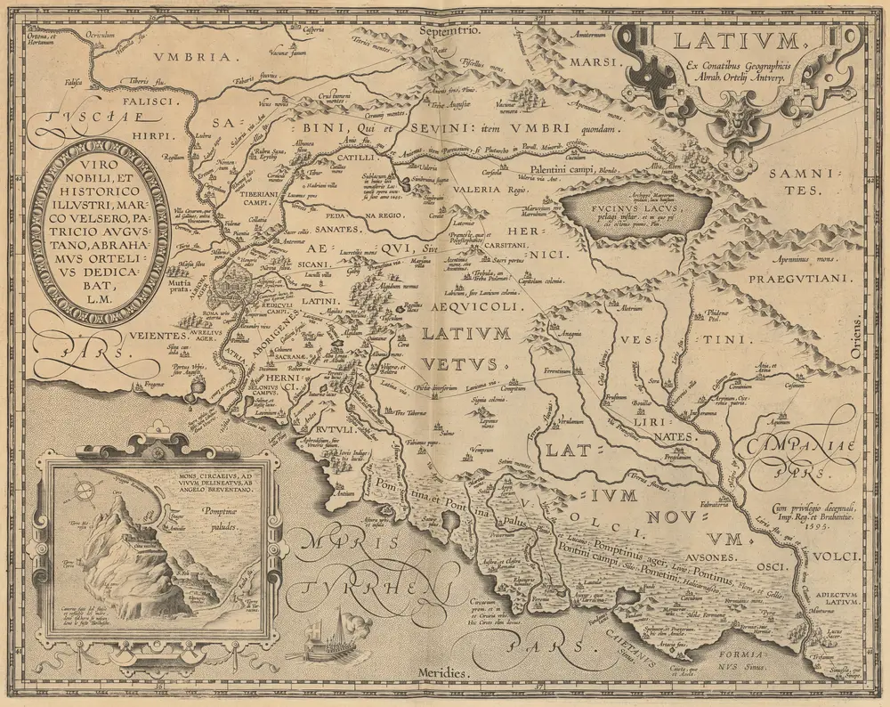 Latium. [Karte], in: Theatrum orbis terrarum, S. 496.
