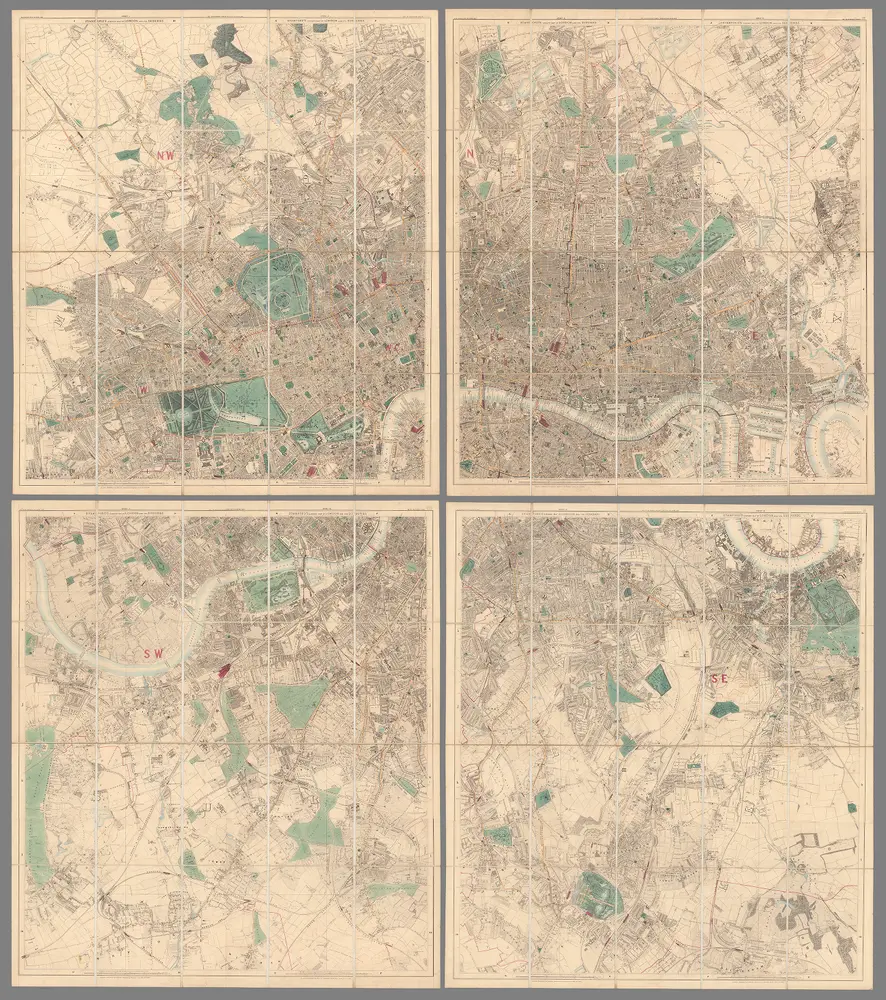 Composite Map.  Stanford's Library Map of London and Its Suburbs.