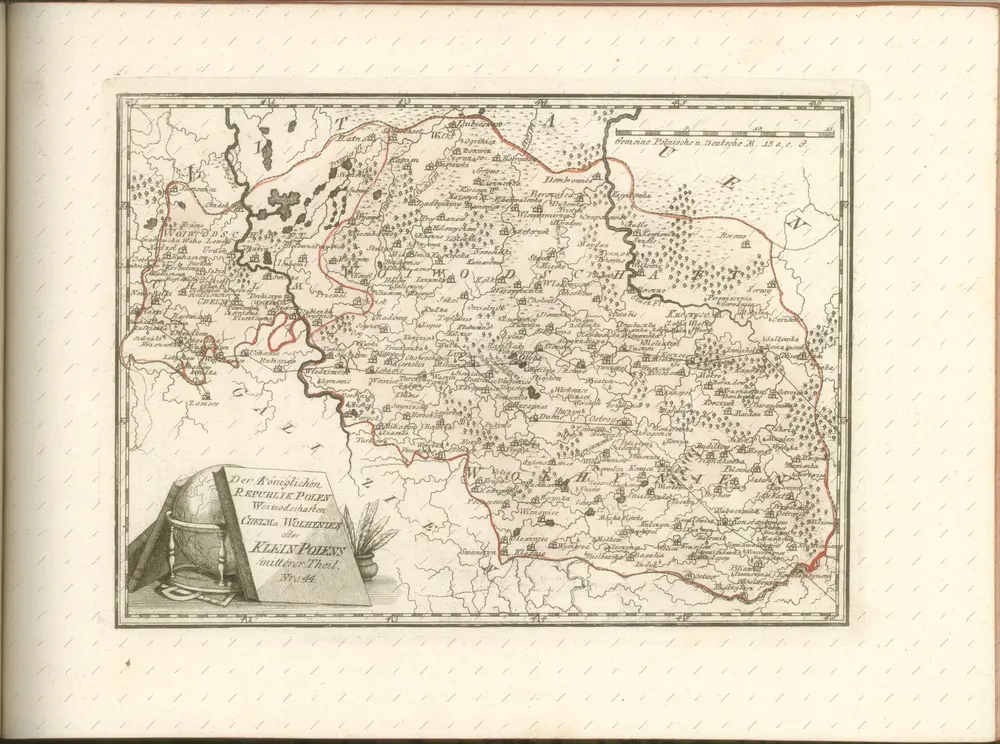 mapa z atlasu "Schauplatz der fünf Theile der Welt :"