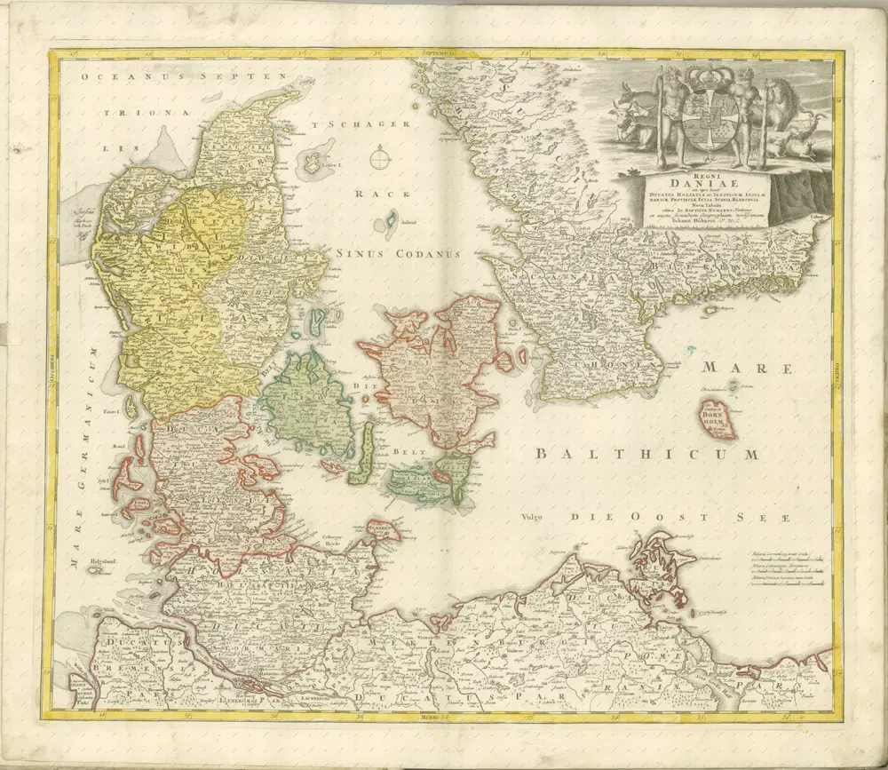 mapa z atlasu "Atlas compendiarius quinquaginta tabularum geographicarum Homannianarum :"