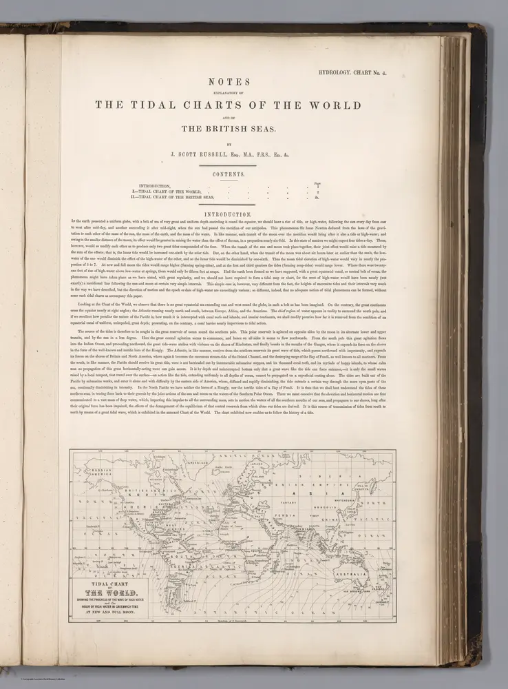 Text:  Notes Explanatory to (Map) The Tidal Charts of the World and of the British Seas.