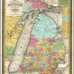 Tourist's Pocket Map Of Michigan