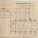 Staatsarchiv im Predigerchor: Umbau; 6. Geschoss; Grundriss und Schnitt