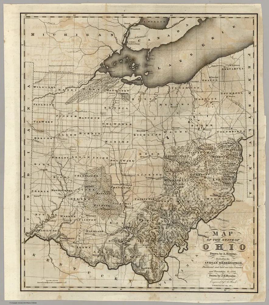 Map Of The State Of Ohio