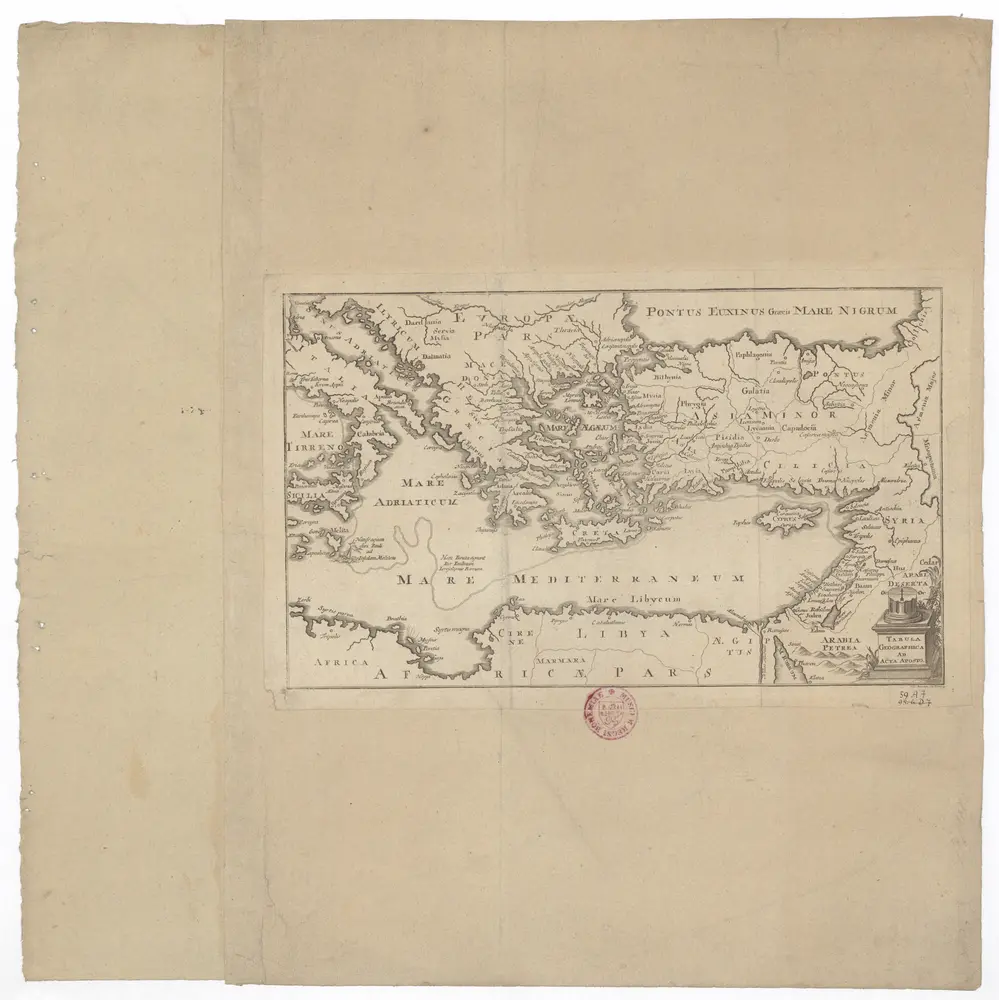 Tabula geographica ad acta aposto