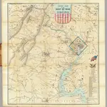 Army Map Of The Seat Of War In Virginia.