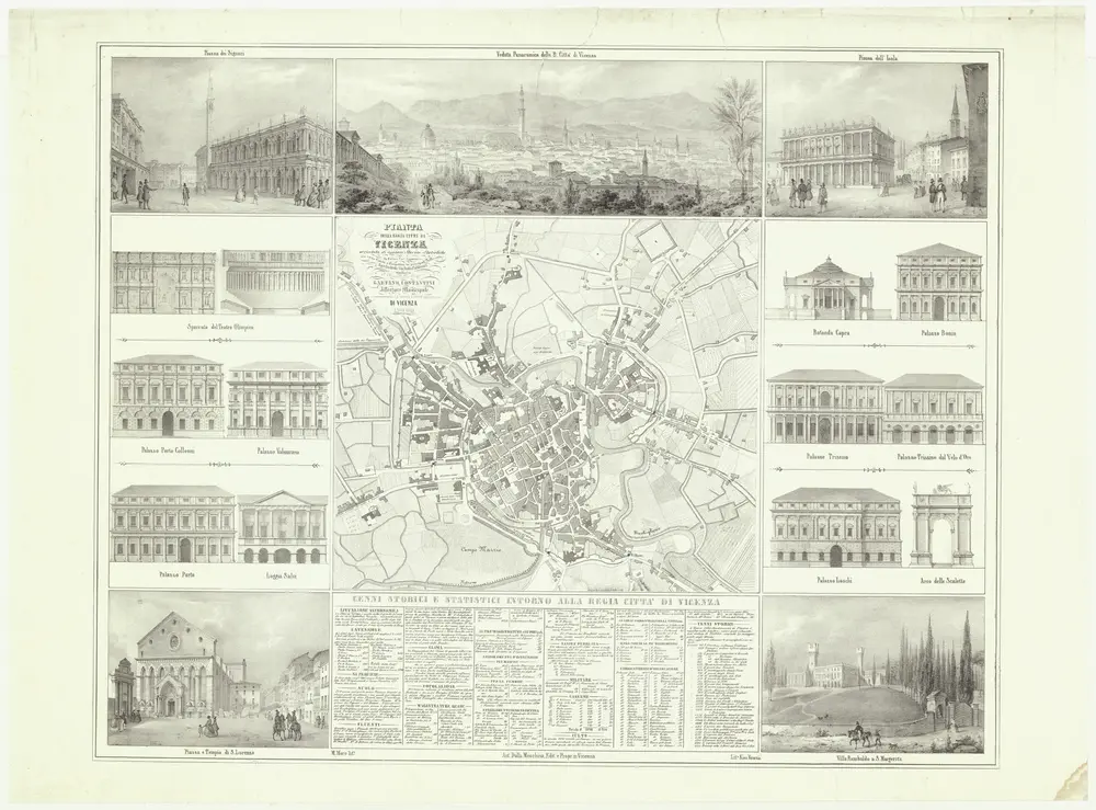 Pianta della regia citta di Vicenza