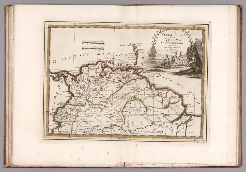 (31) La Terra Ferma e la Guiana co'suoi dipartimenti.