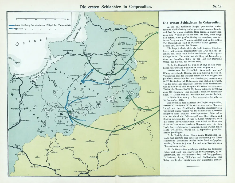 Nr. 12. Die ersten Schlachten in Ostpreußen