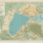 Bathymetric map of the Arctic basin