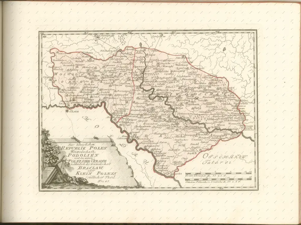 mapa z atlasu "Schauplatz der fünf Theile der Welt :"