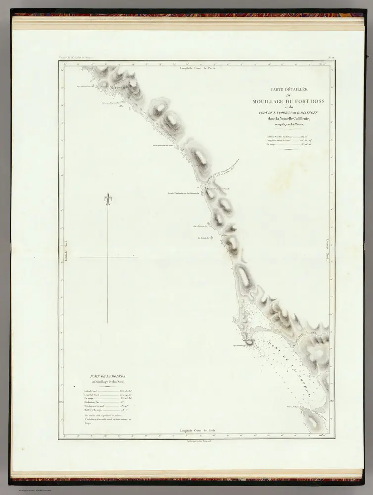 Carte Detaillee Du Mouillage Du Fort Ross.