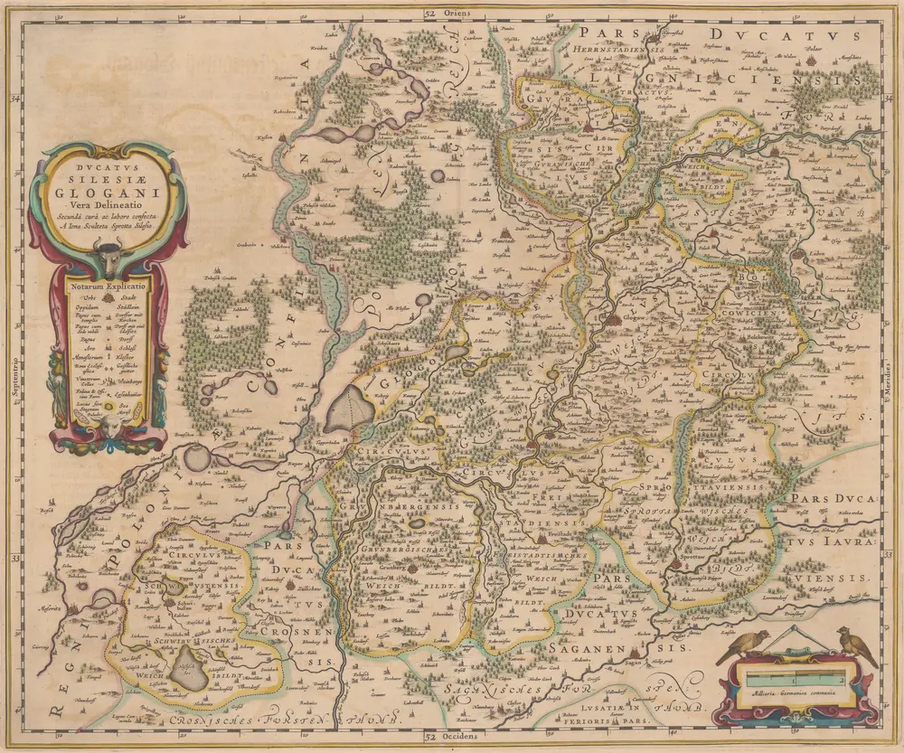 Ducatus Silesiae Glogani Vera Delineatio [Karte], in: Novus Atlas, das ist, Weltbeschreibung, Bd. 1, S. 182.