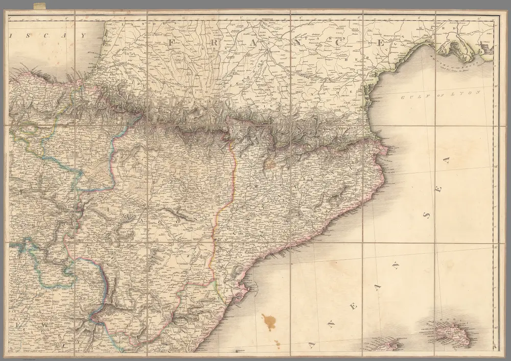 (Sheet 4) Map of the Kingdoms of Spain and Portugal, including Algarve.