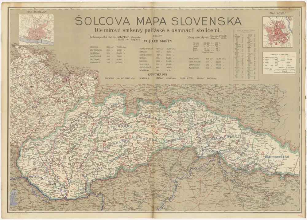 Šolcova mapa Slovenska