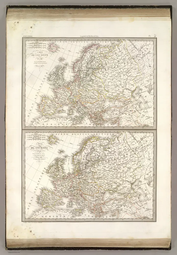 L'Europe 1789, 1813.