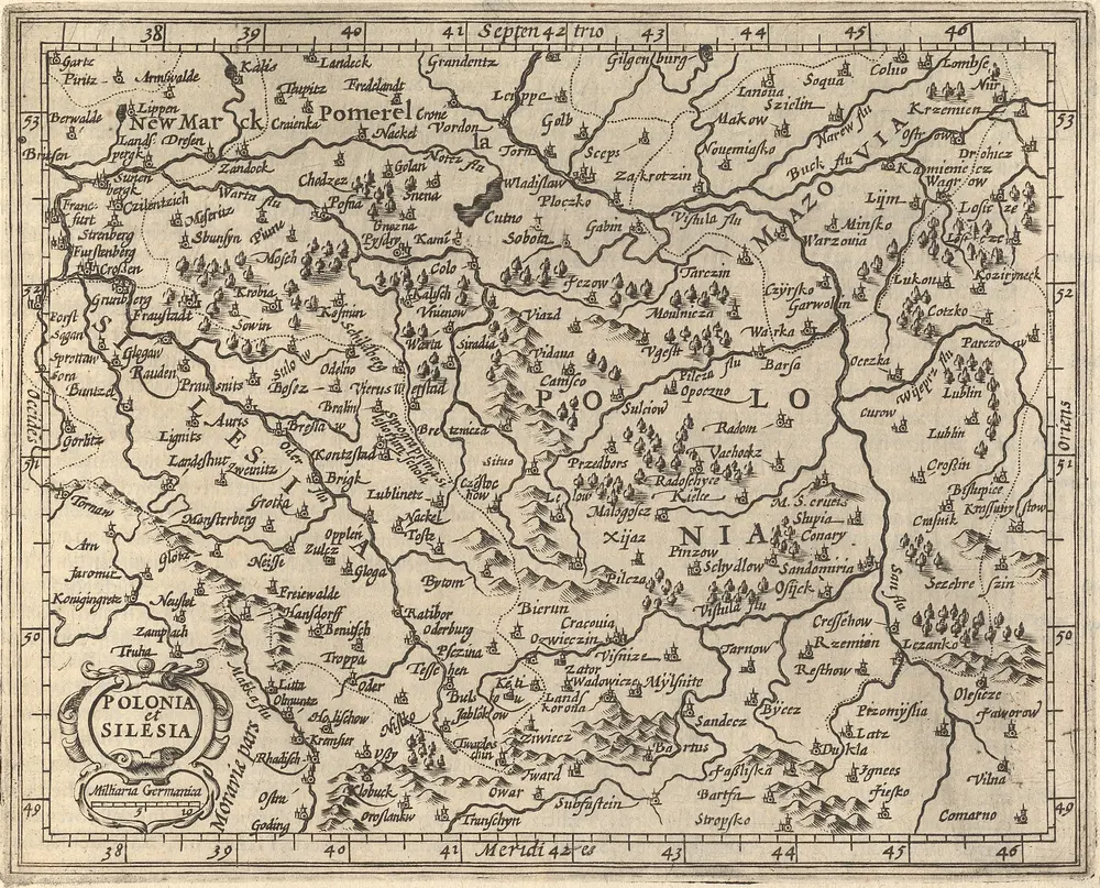 Polonia et Silesia [Karte], in: Atlas Minor, S. 488.