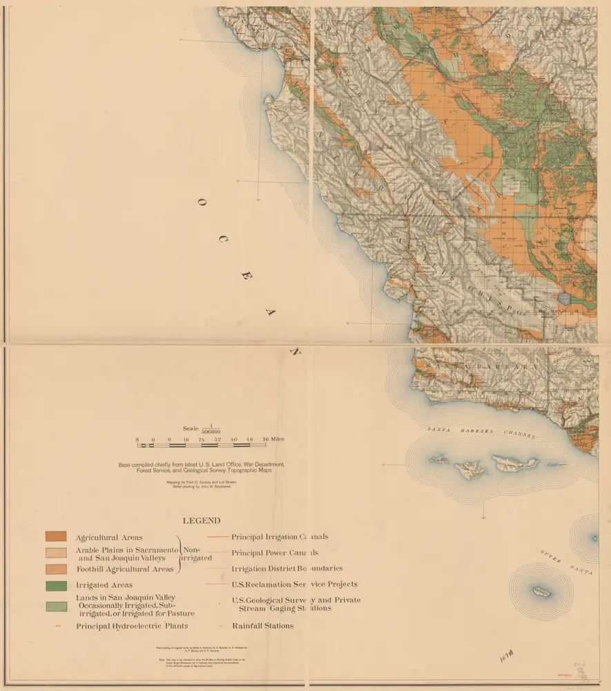 [Irrigation map of California]