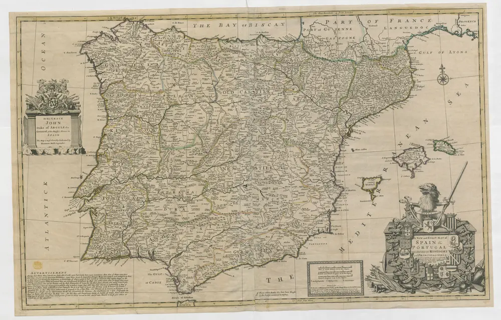 A New and Exact MAP of SPAIN & PORTUGAL