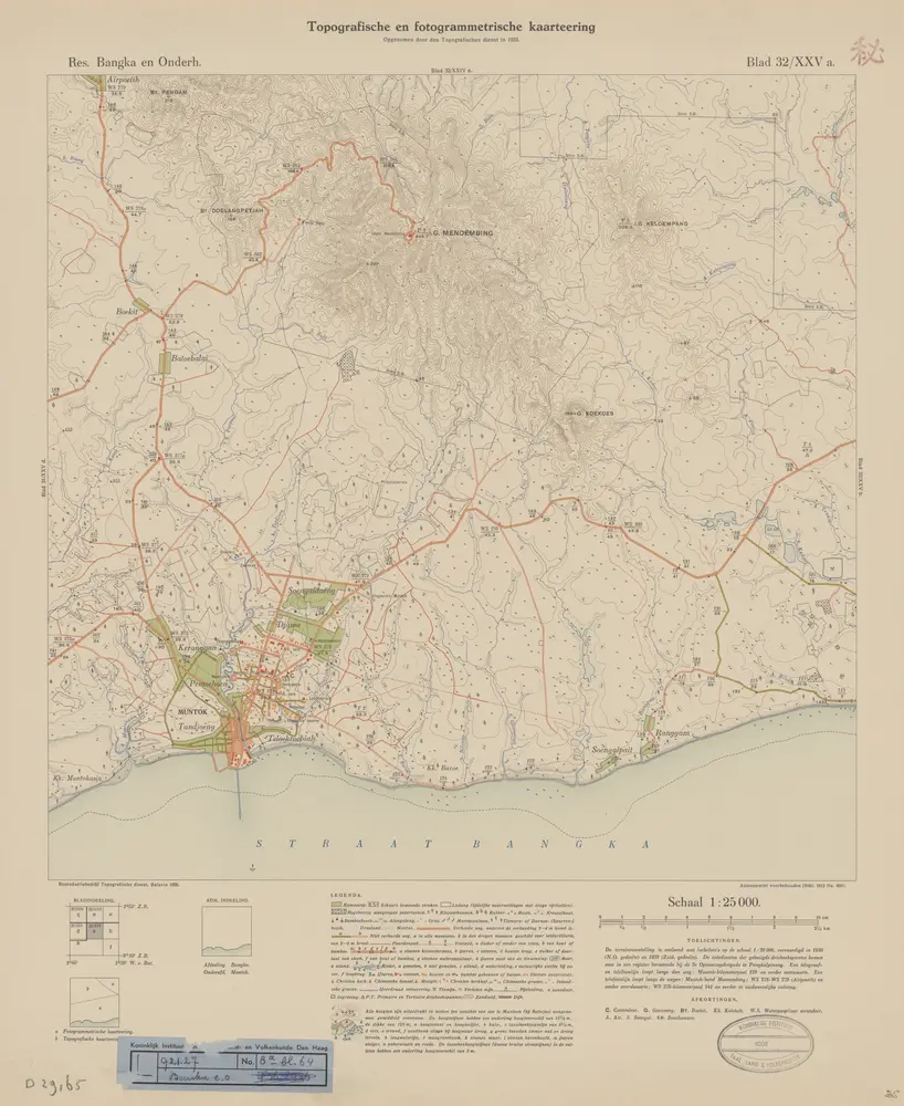 [Muntok] / opgenomen door den Topografischen Dienst in 1933